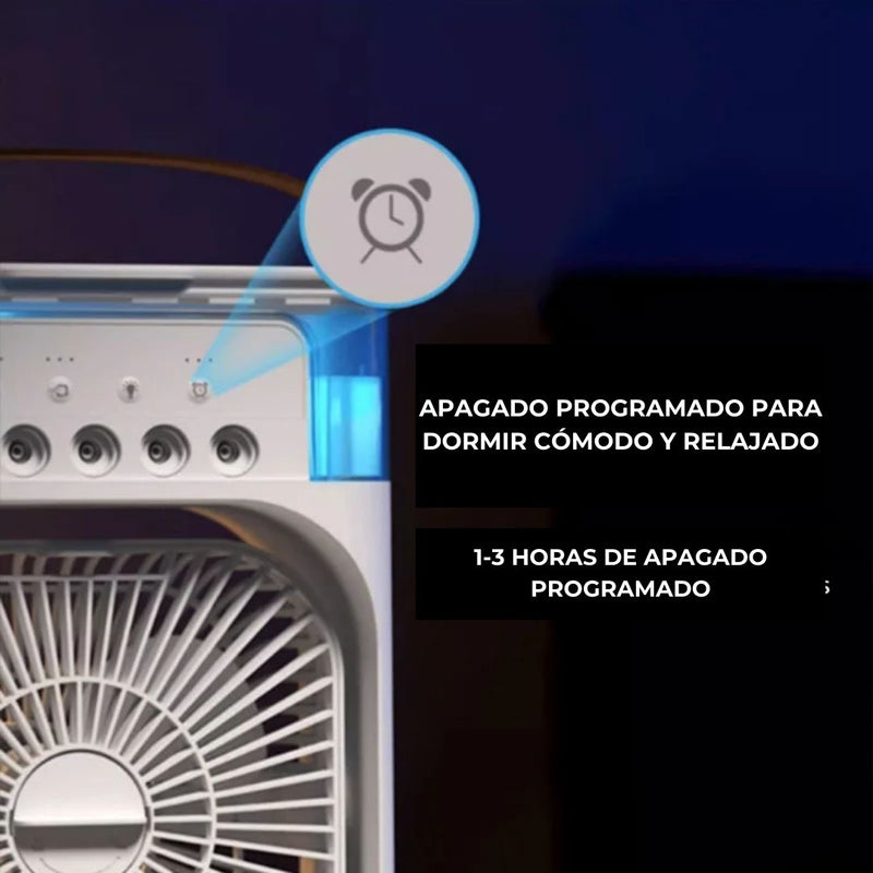 Ventilador Climatizador con Pulverizador Portátil