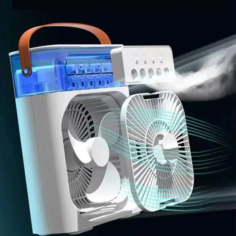 Ventilador Climatizador con Pulverizador Portátil