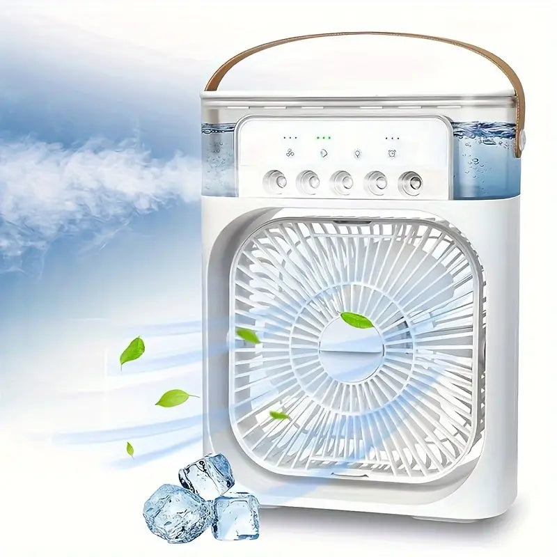 Ventilador Climatizador con Pulverizador Portátil